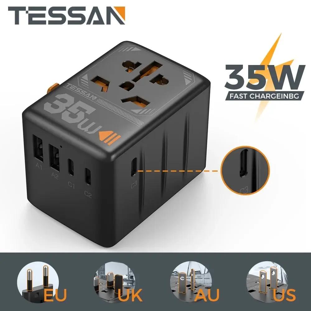 TESSAN   , USB Ʈ 2 , CŸ 3 ,  ÷ , ̱ EU  AUS   , 35W